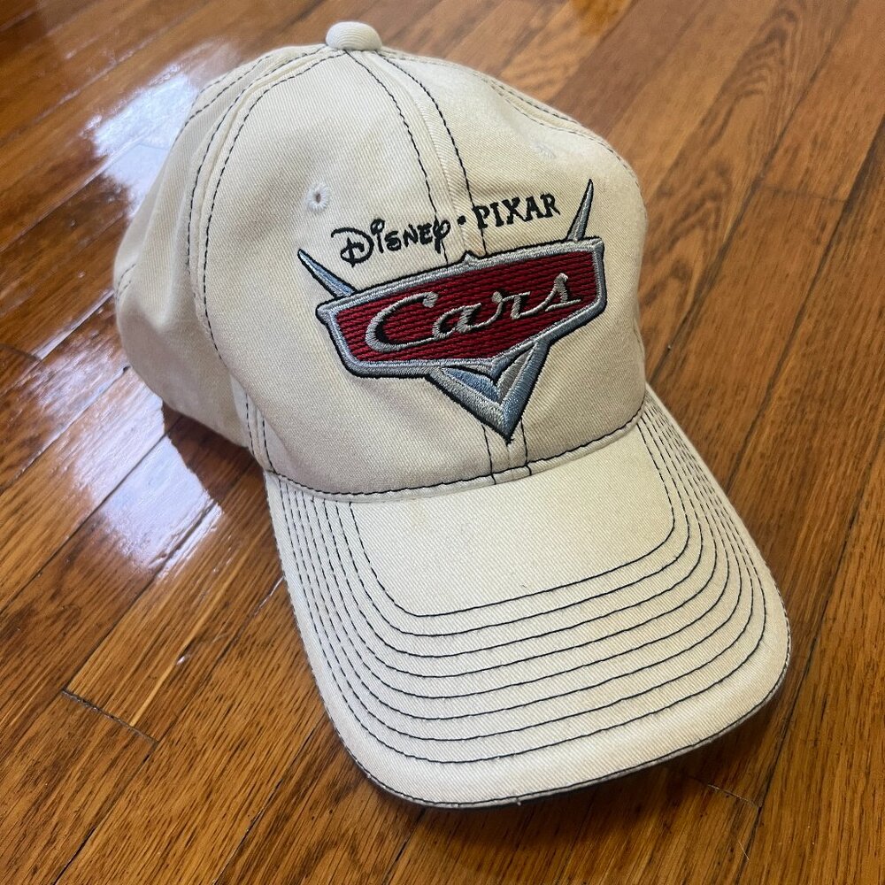 CARS Disney Pixar 2006 World Premiere Lowe’s White Adjustable Baseball Hat